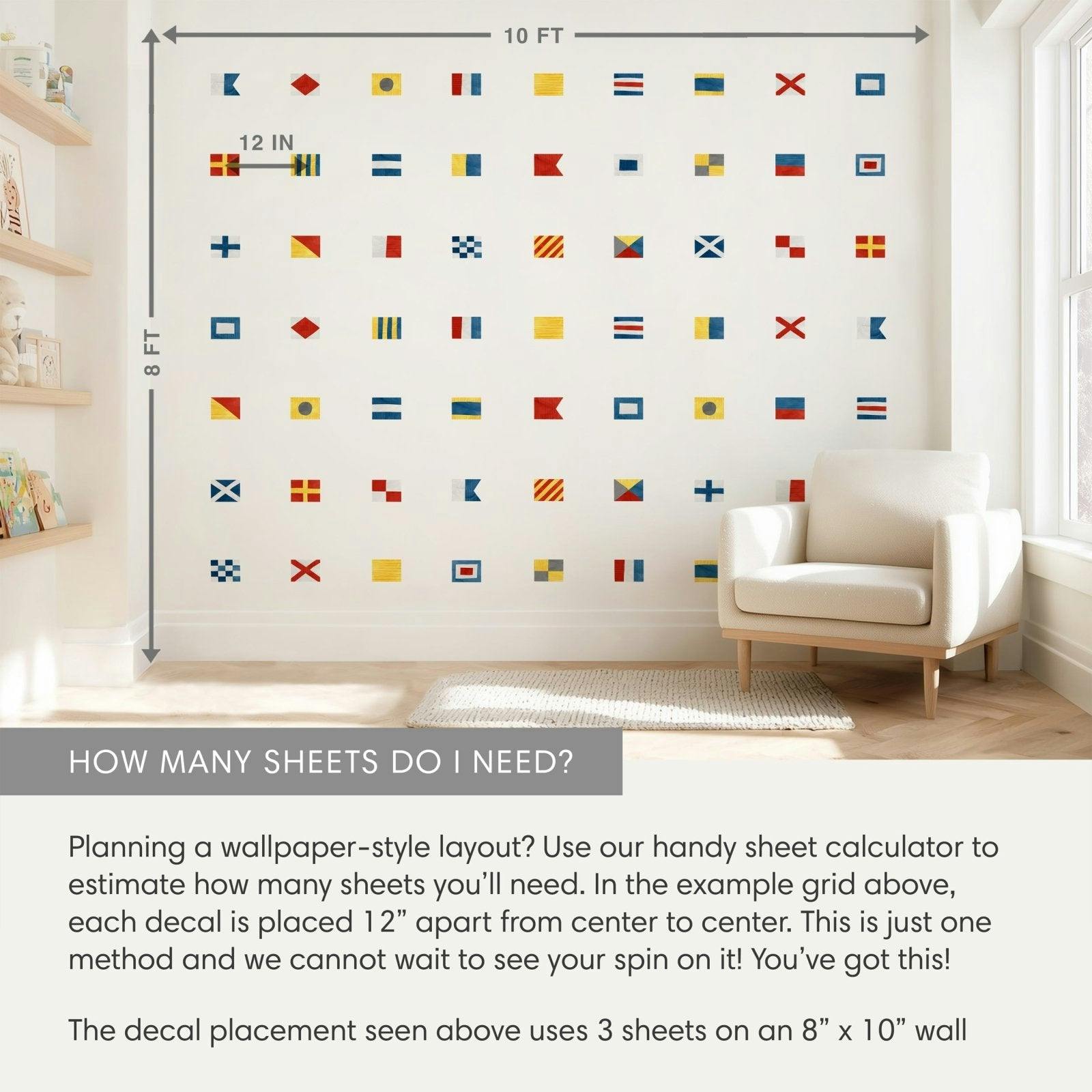Nautical Flags • Peel-and-Stick Wall Decals