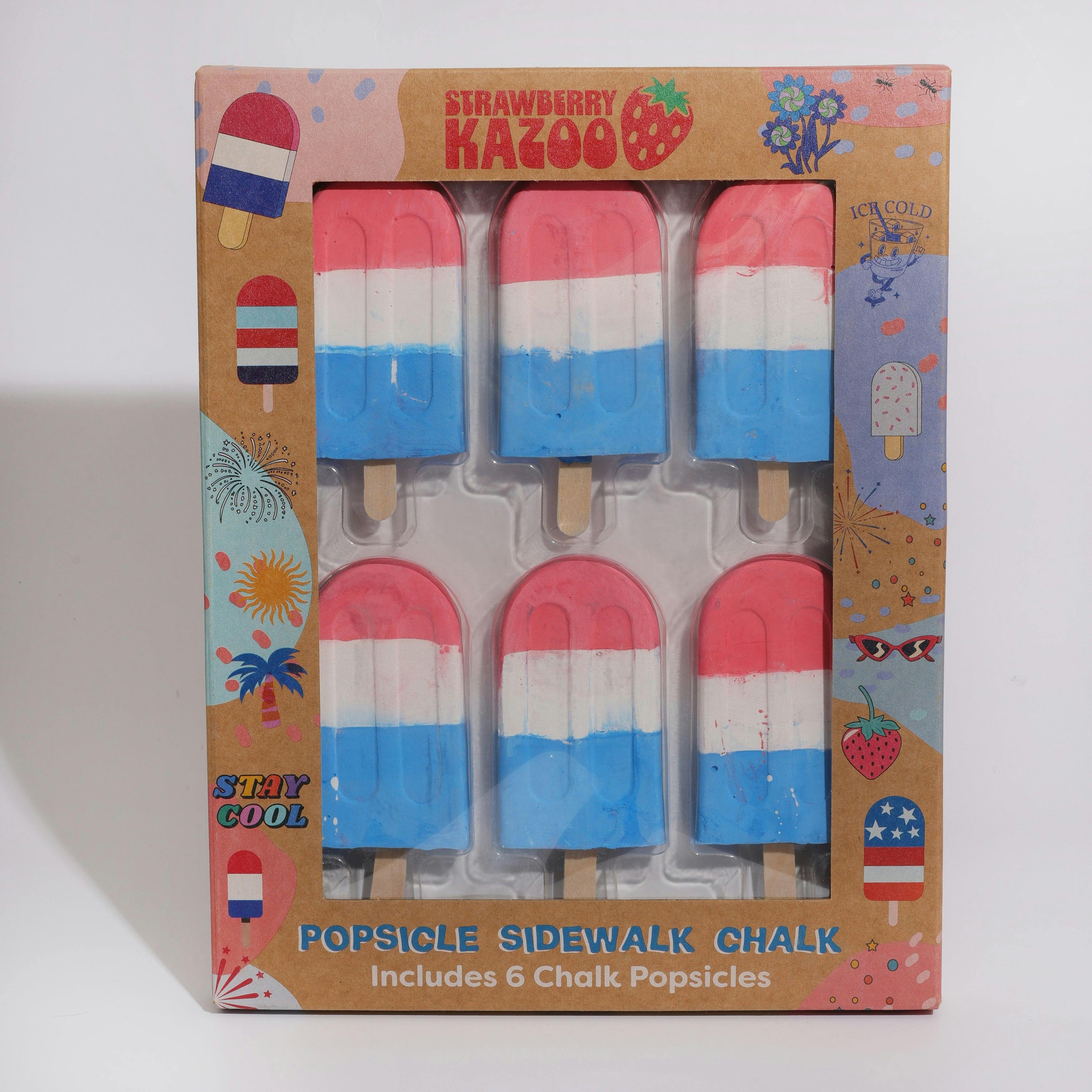 Strawberry Kazoo Patriotic Popsicle Sidewalk Chalk