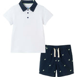 Kids Polo & Seersucker Limes Short Set