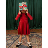 Velour Ballet Dress, Red