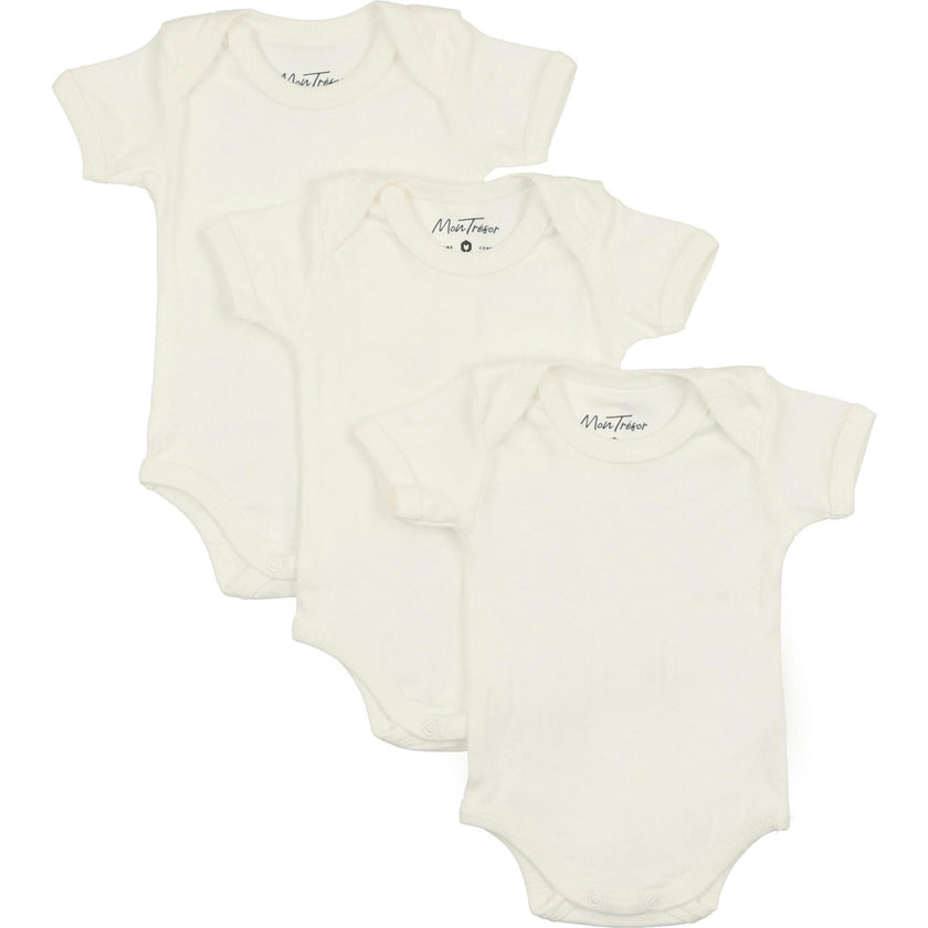 Short Sleeve Modal Onesie 3 Pack