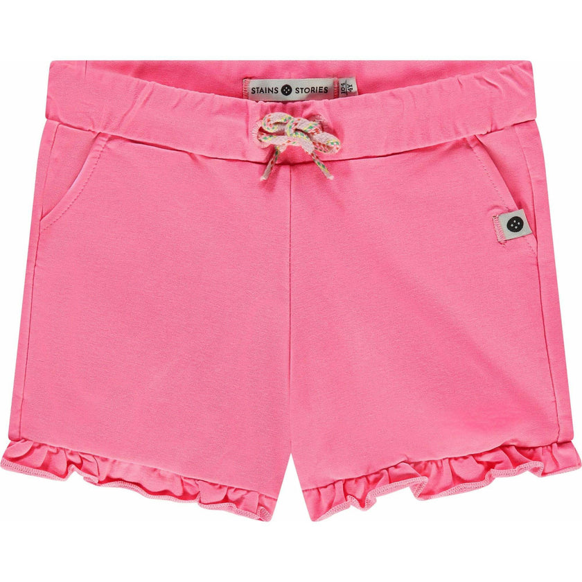Pull On Ruffled Sweat Shorts