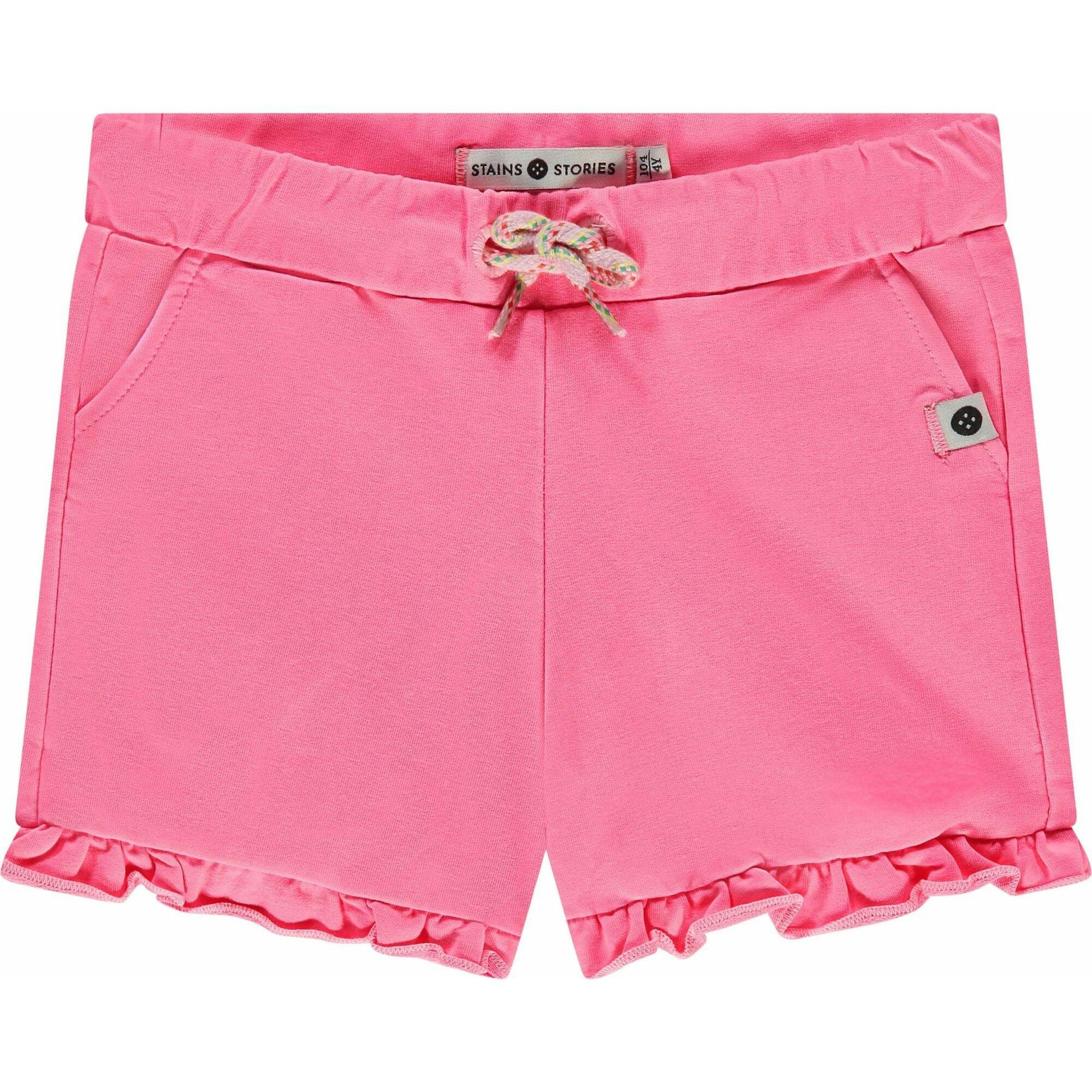 Pull On Ruffled Sweat Shorts