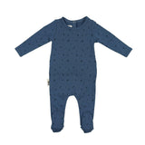 Elegant Leaves Footie and Beanie Set