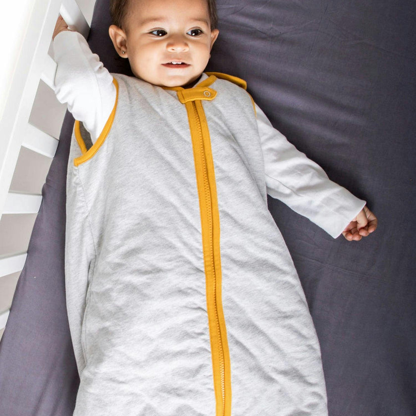Block-Printed Cotton Fitted Crib Sheet