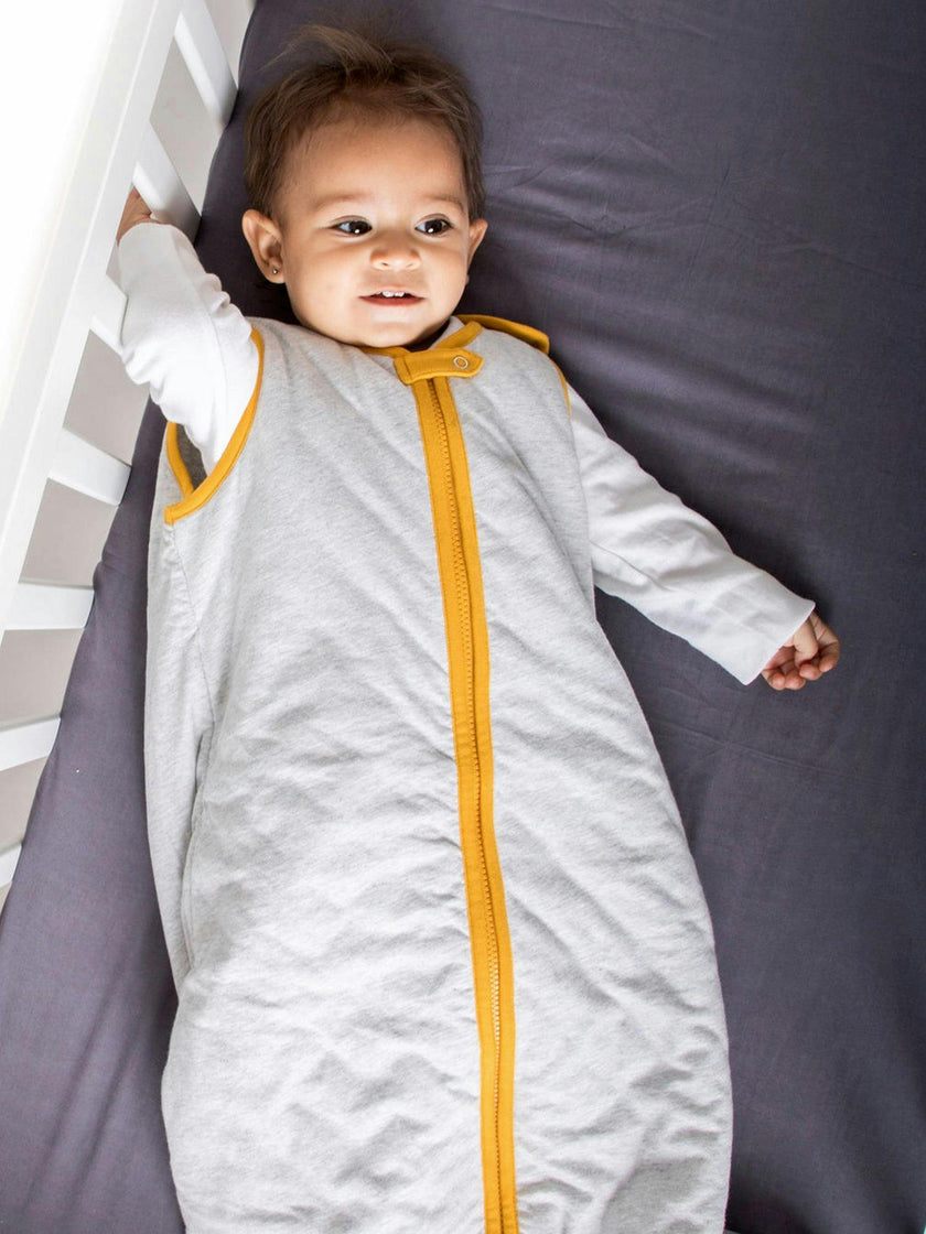 Block-Printed Cotton Fitted Crib Sheet