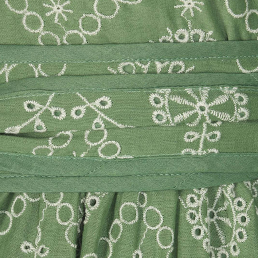 Jillian Dress in Mint Embroidery
