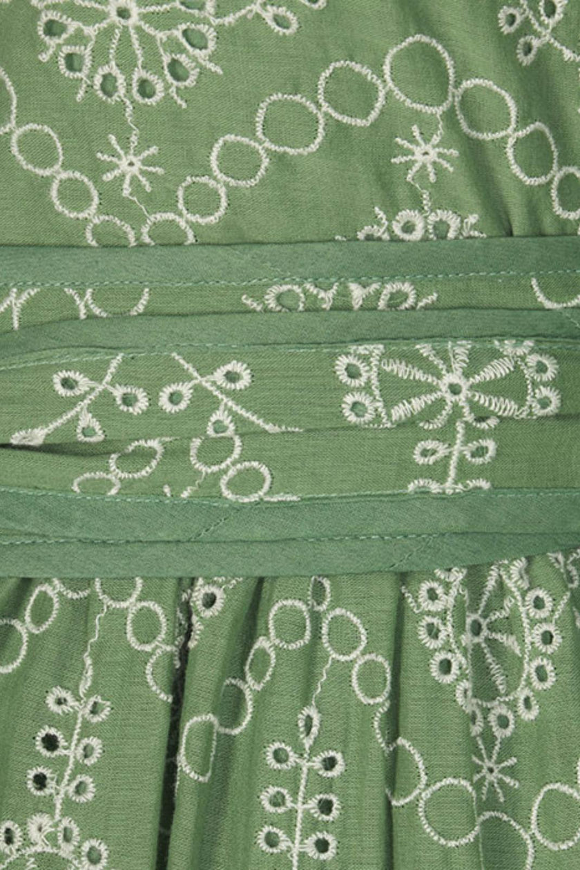 Jillian Dress in Mint Embroidery