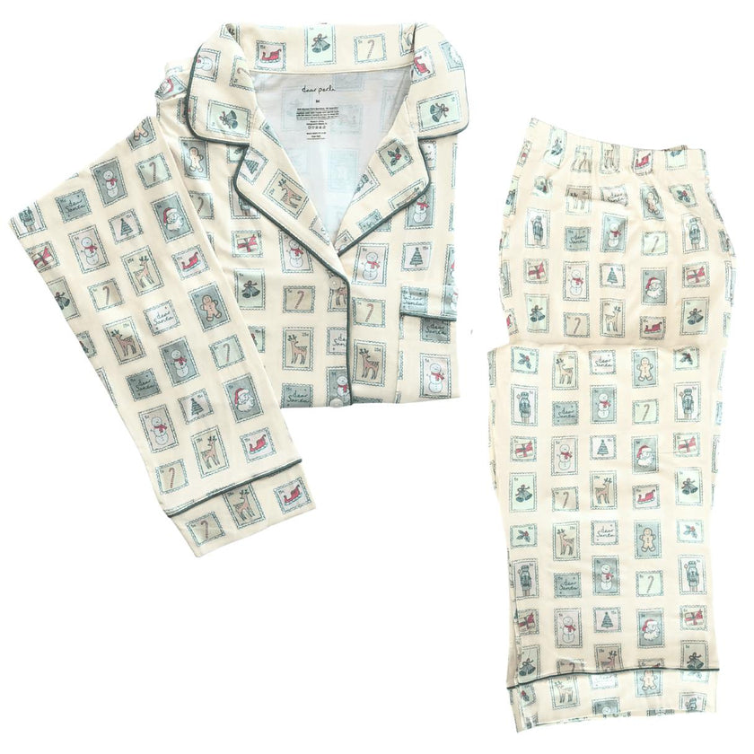 Women's Long Sleeve Pajama Set in Dear Santa
