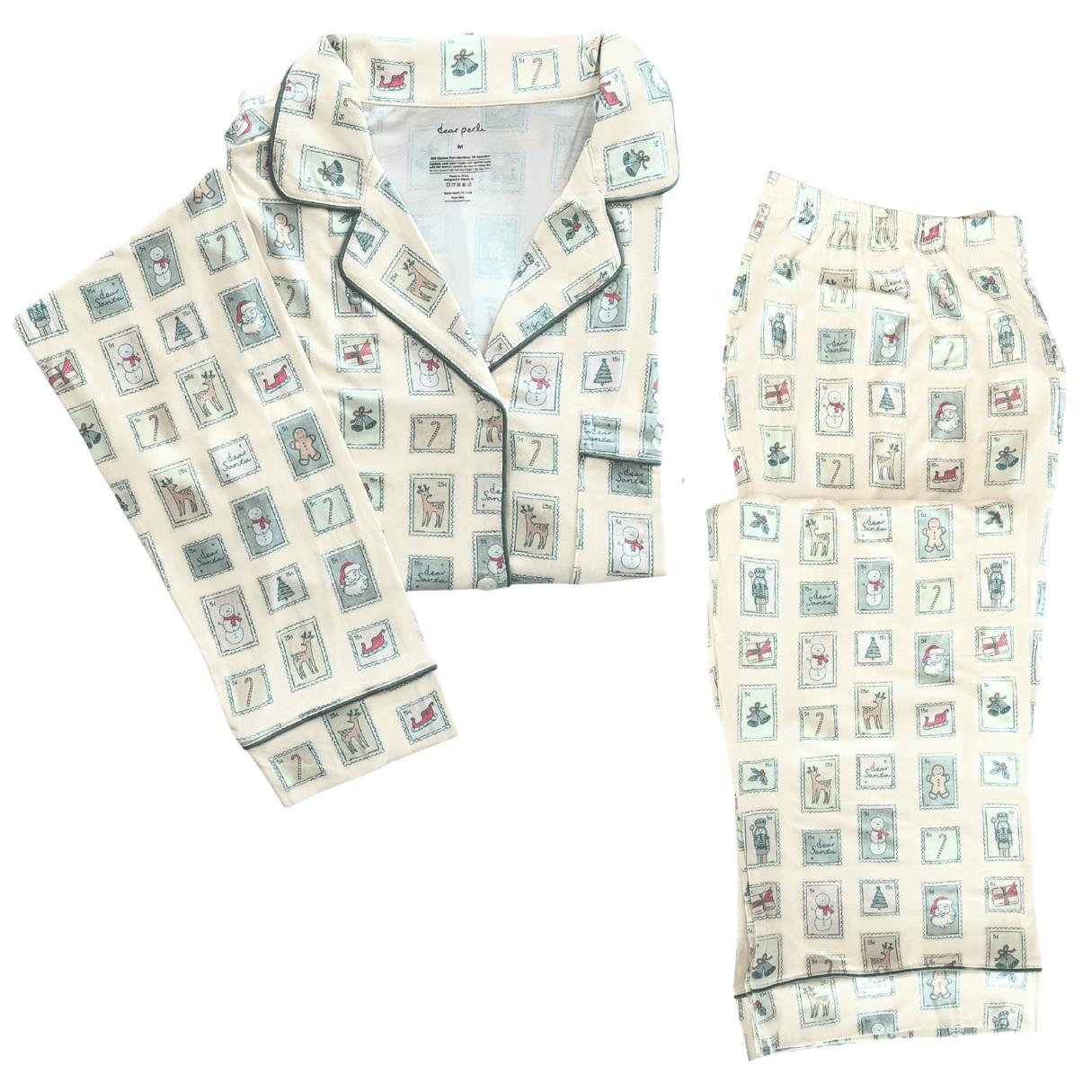 Women's Long Sleeve Pajama Set in Dear Santa