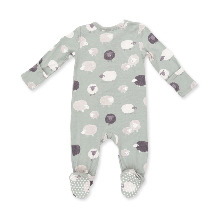 Black Sheep - 2 Way Zipper Footie
