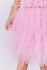 Pink Princess Feather Dress
