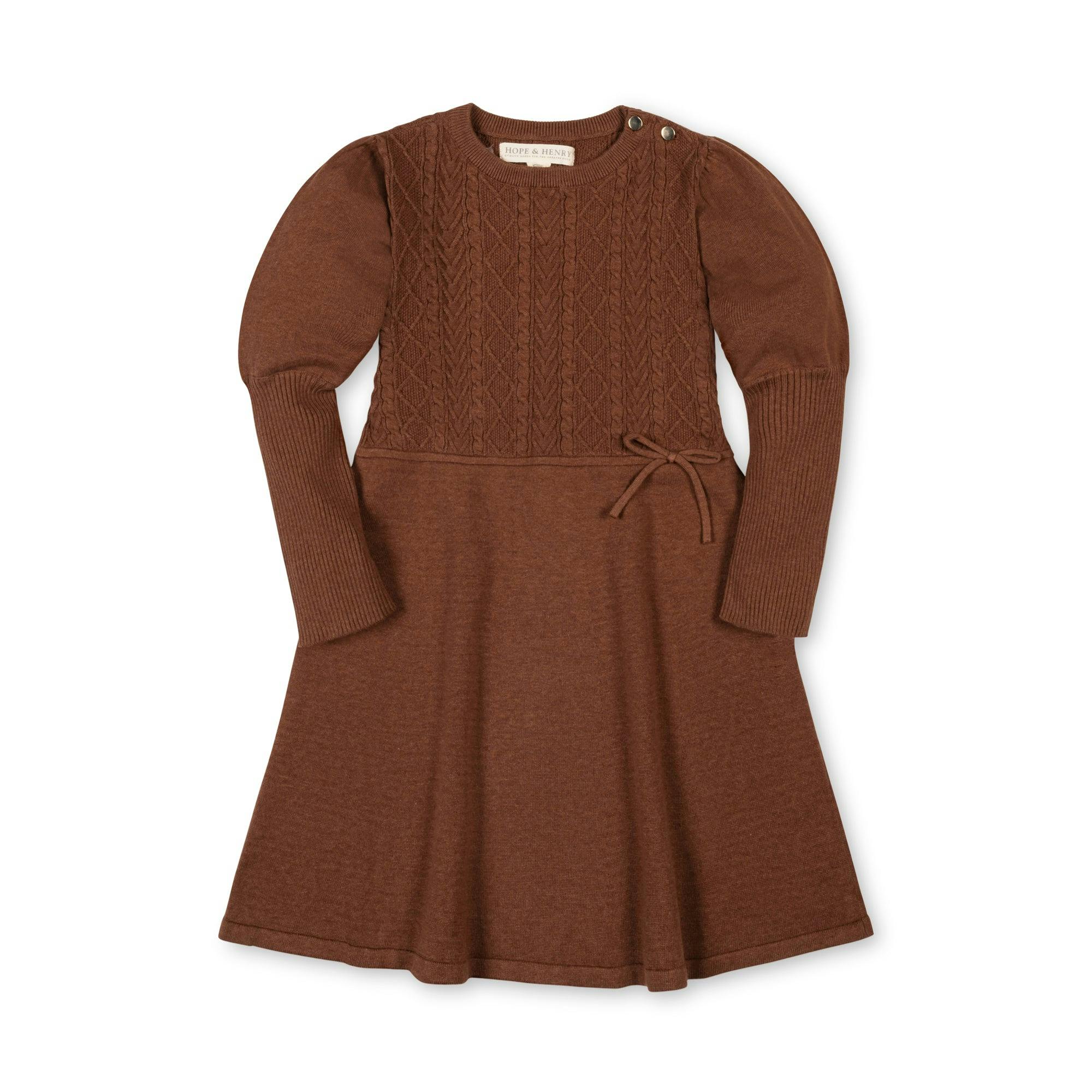 Organic Cable Bodice Sweater Dress