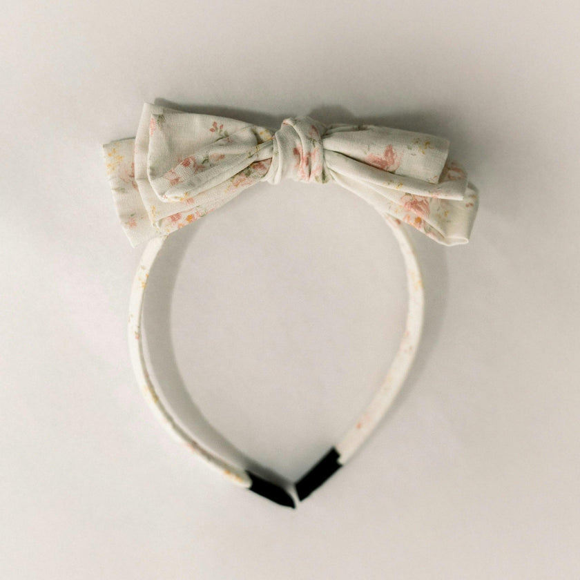 Three Little Bows Headband | Spring Petals