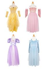 The Velvety Soft Deluxe Princess Gowns 4pc Bundle