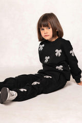 Mini Micah Jogger Sweatpants in Black