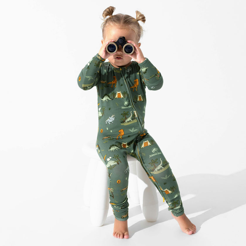 Jurassic Park: Safari Bamboo Convertible Footie