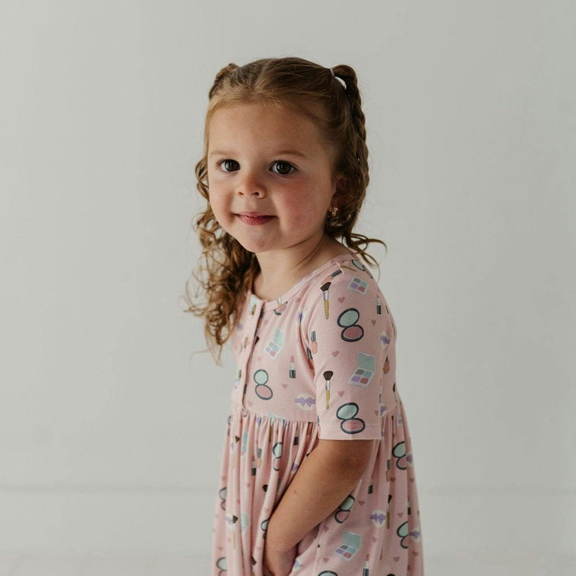 Short Sleeve Henley Dress
