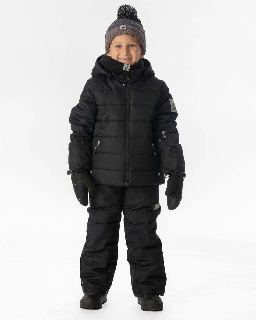 Two Piece Play Snowsuit Black With Black Pants