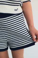 Azalea Polo Summer Midnight Mini Knit Stripes