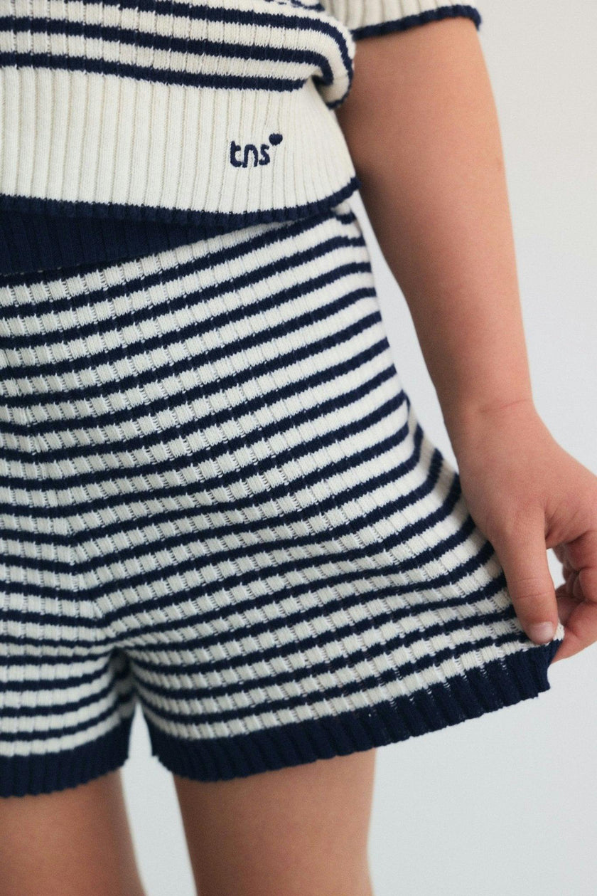 Azalea Polo Summer Midnight Mini Knit Stripes