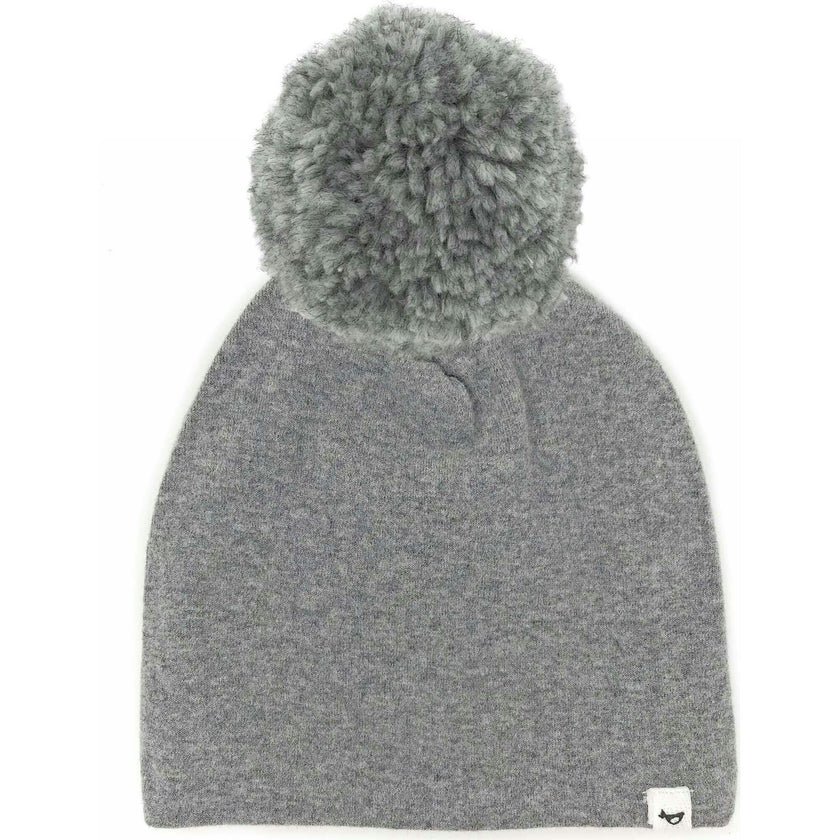 Gray Pom Hat