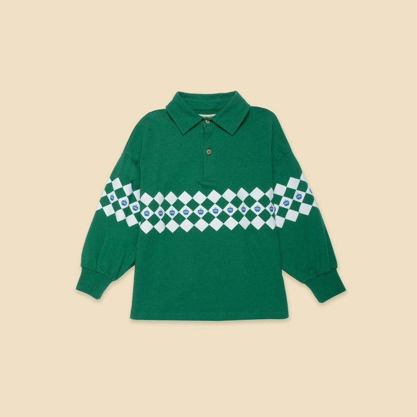 Tenor Green Check Polo