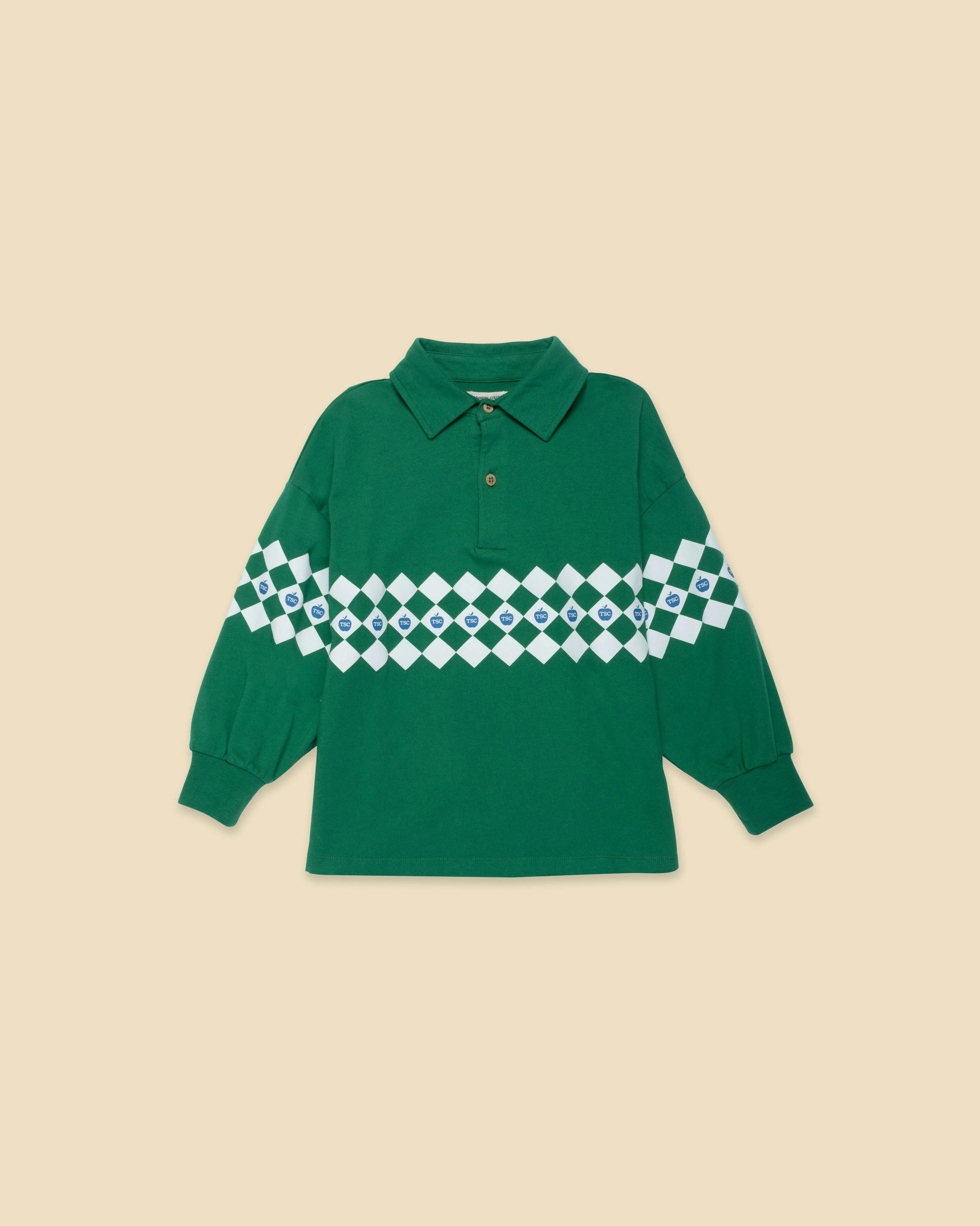 Tenor Green Check Polo
