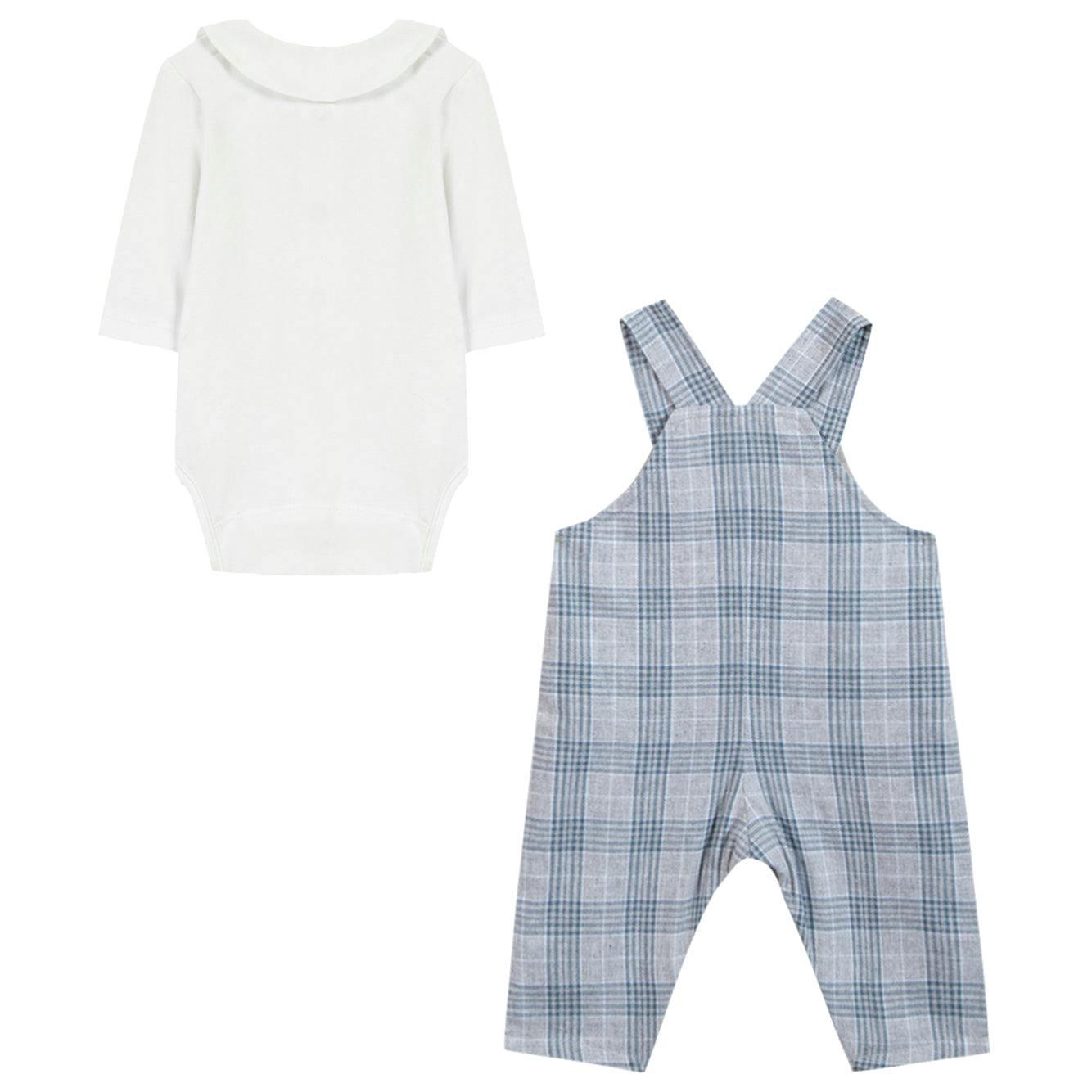 TARTINE ET CHOCOLAT Overall Baby Set - Gris Chiné Clair