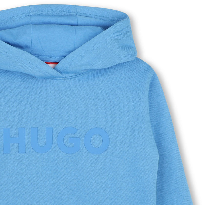 Light Blue Logo Hooded Sweatshirt