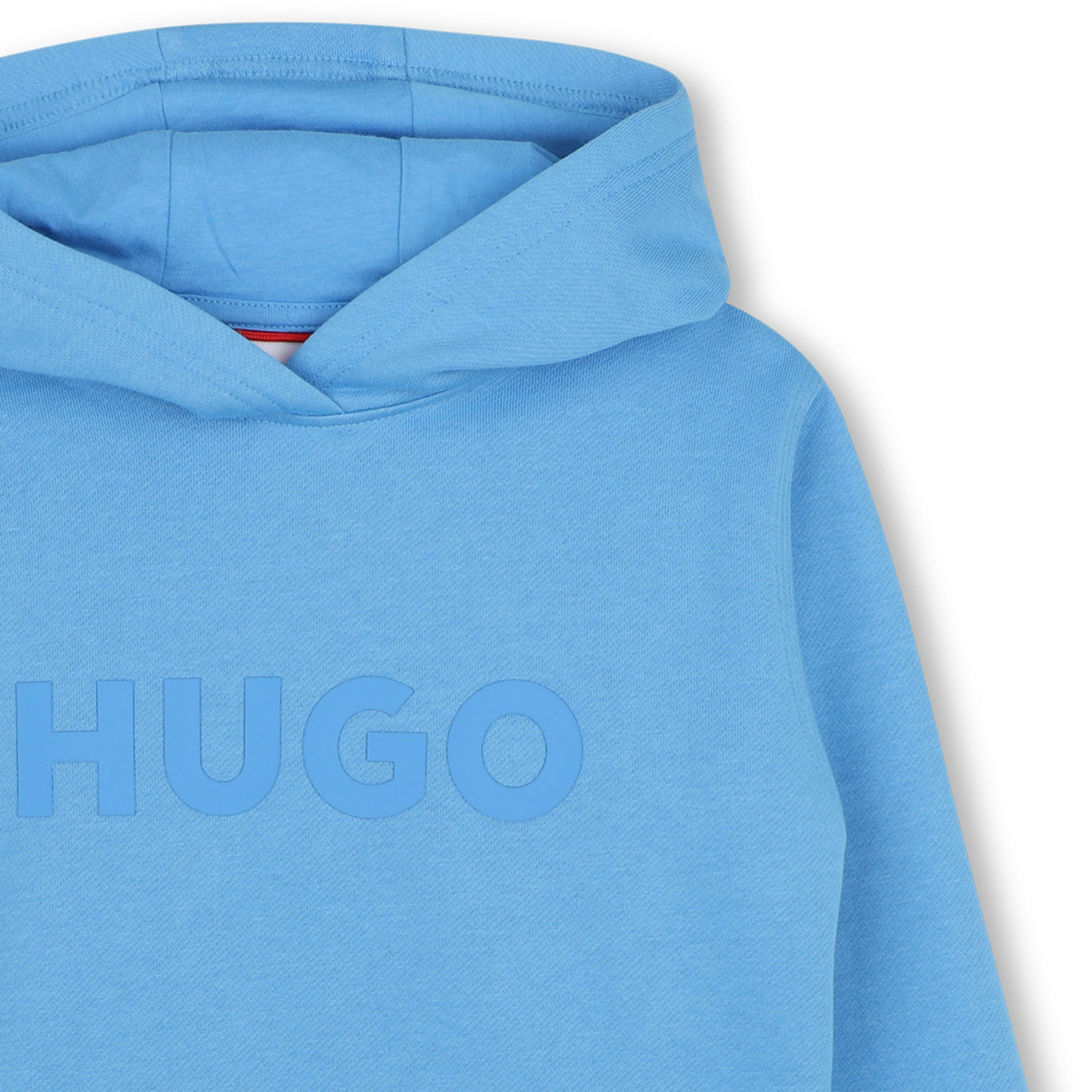 Light Blue Logo Hooded Sweatshirt