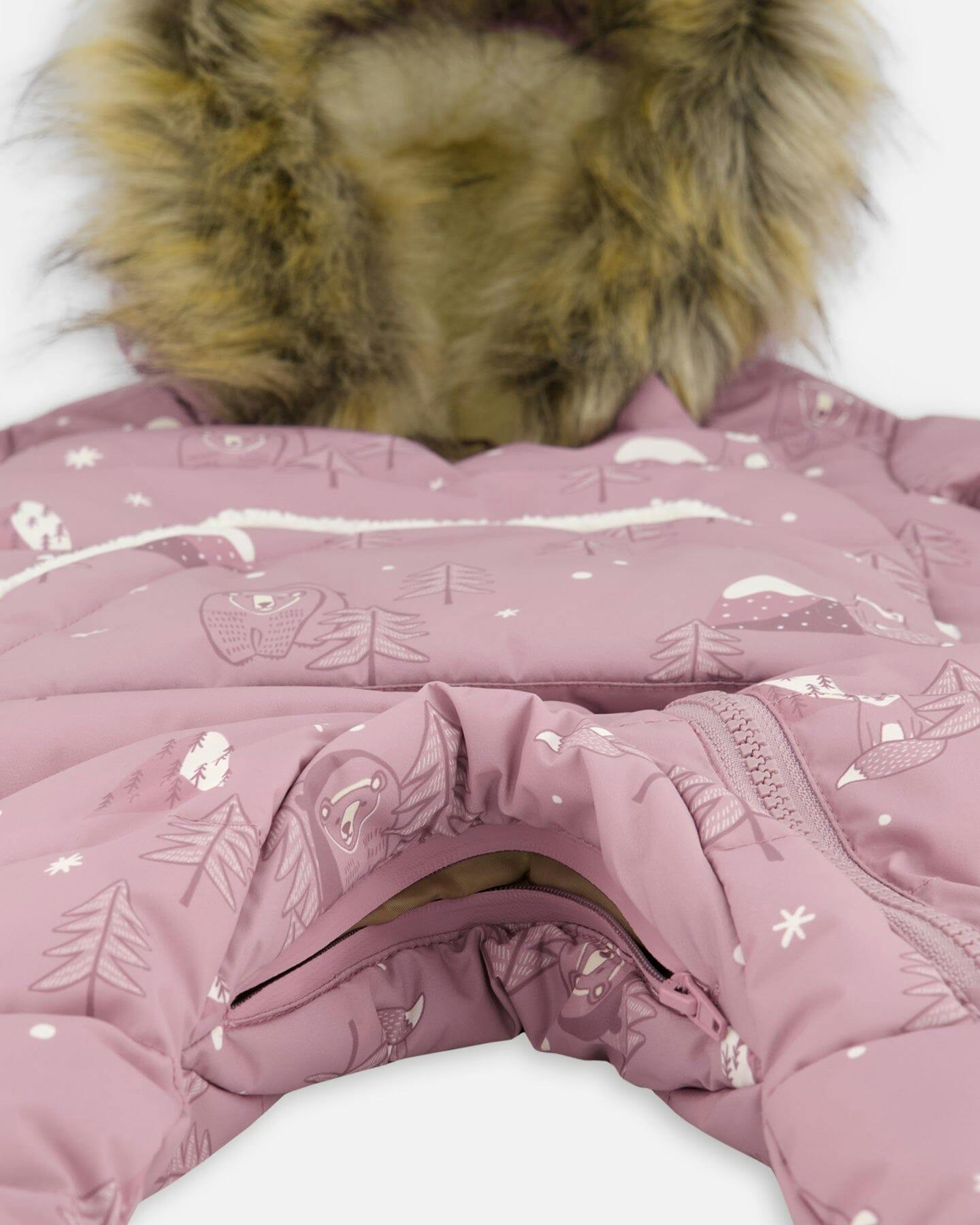 One-Piece Baby Snug Snowsuit Designed for Car Seat