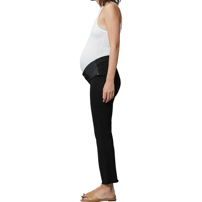 Patti Straight Maternity Vintage Jeans | Black Peached Raw