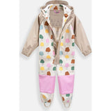 Tree Print Rain Coverall Jumpsuit