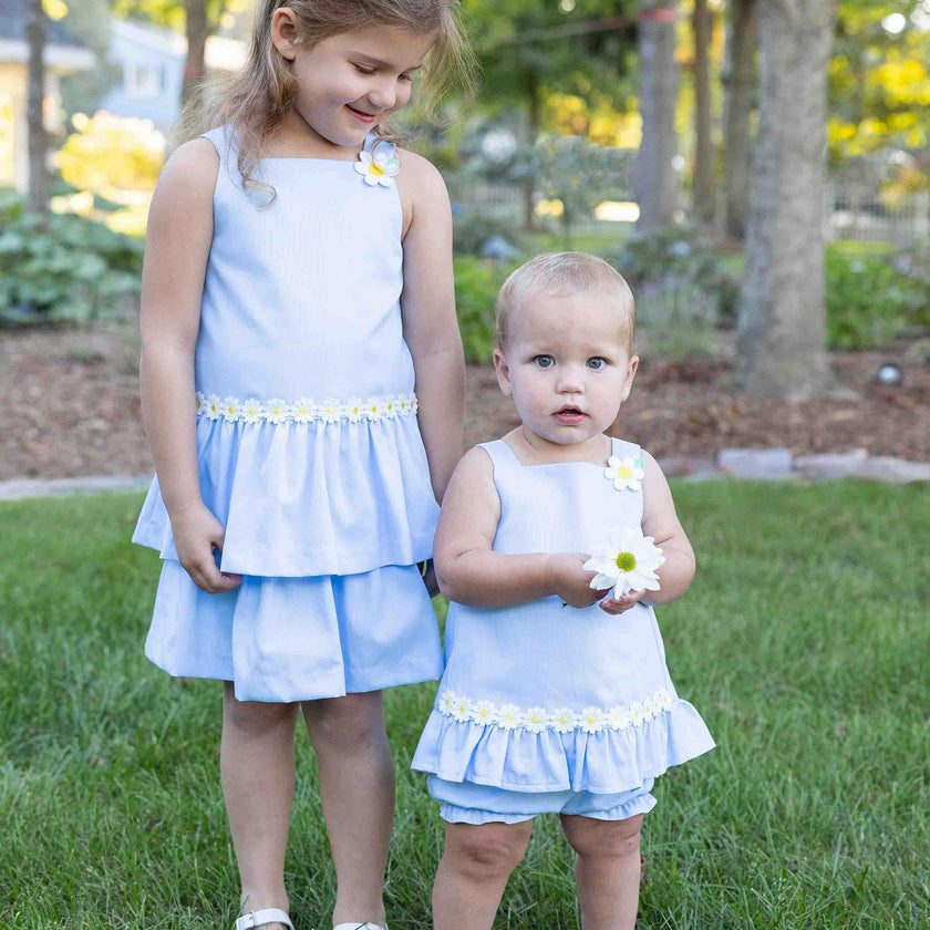 Pique Dress with Daisies
