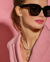 Revel Small Bobble Charm Necklace - Diamond