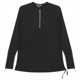 Ribbed Henley Maternity Top