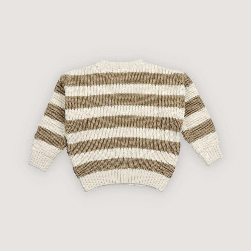 Lantana Jumper Camel Sand Stripes
