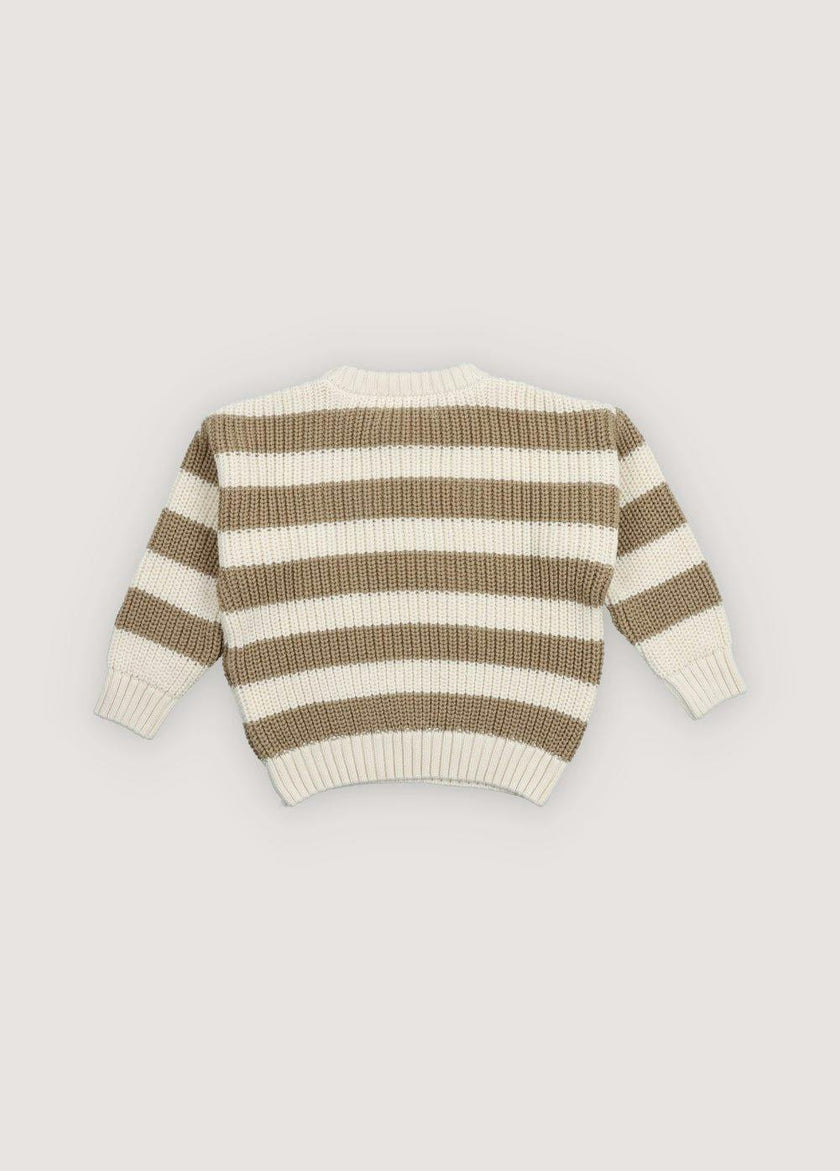 Lantana Jumper Camel Sand Stripes