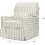 Crawford Pillowback Comfort Swivel Glider