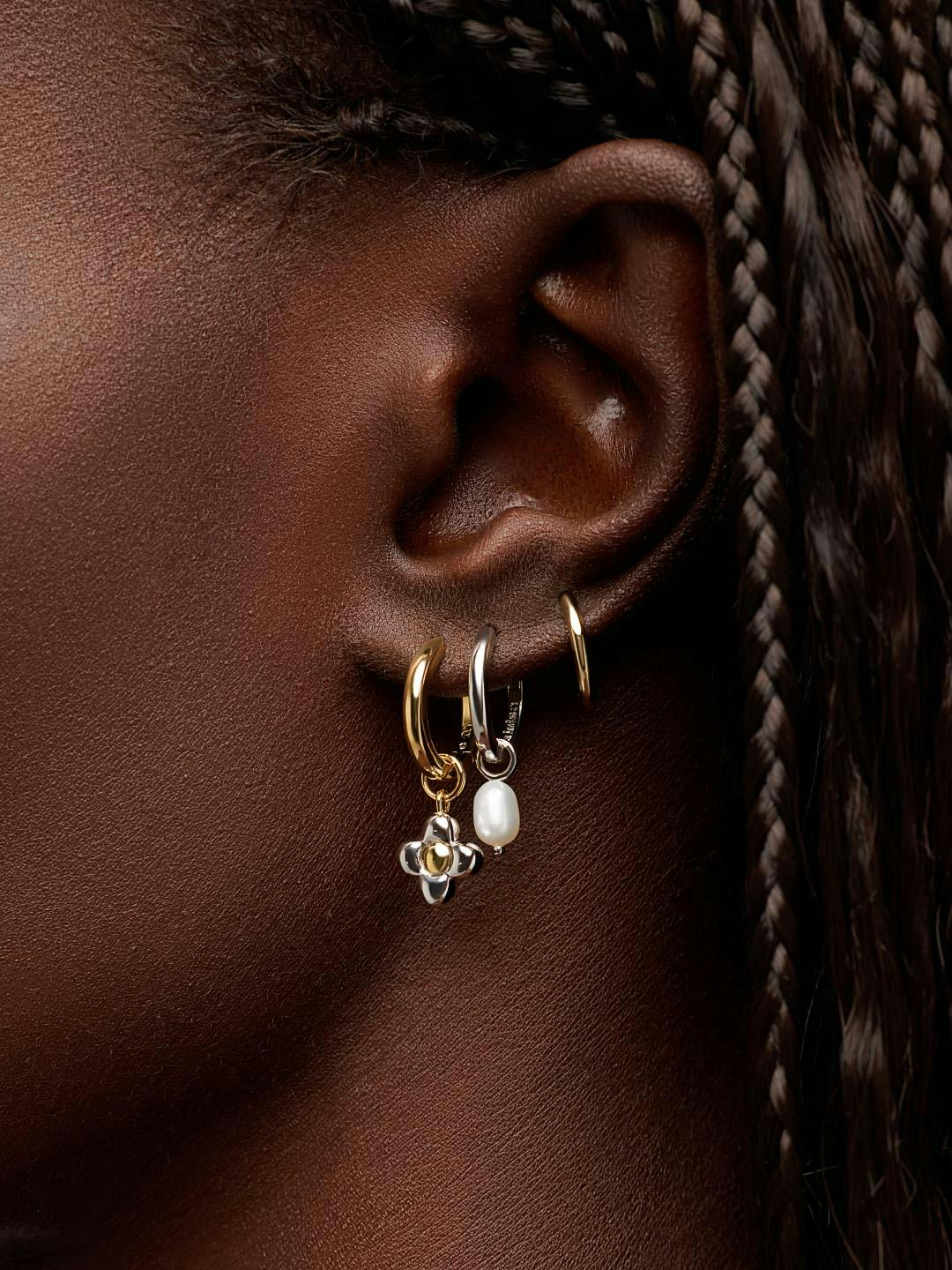 Flower Earrings - Liora Hoops