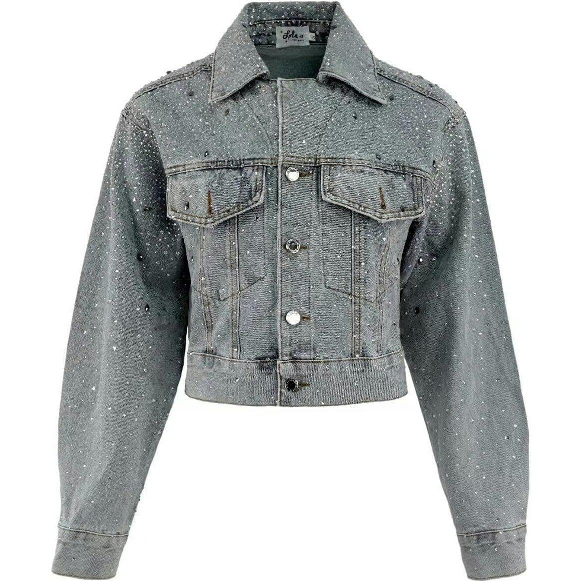 Women's Crystal Denim Jacket