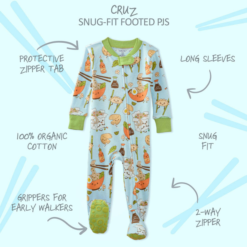 CRUZ Snug Fit Footed Sleeper