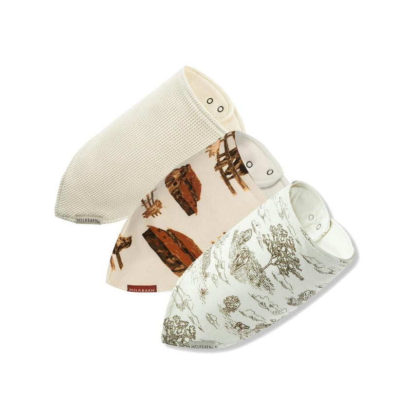 Kerchief Bib 3-Pack: On the Farm