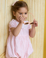 Bubble Romper Pink Minifloral