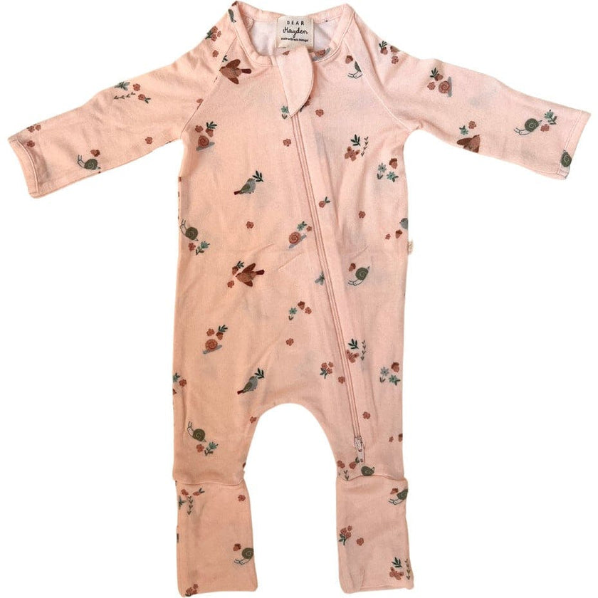 Modal Convertible Footy Pajamas in Birds