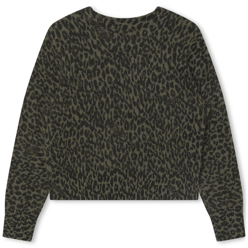 ZADIG & VOLTAIRE Cozy Leopard Knit Sweater