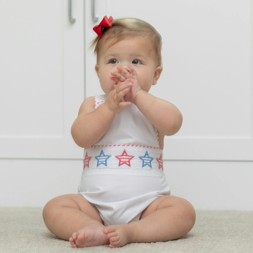Henry Sunsuit in Striped Stars (Unisex)