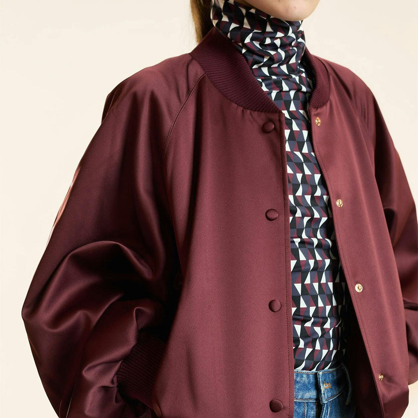 Satin Bomber Jacket