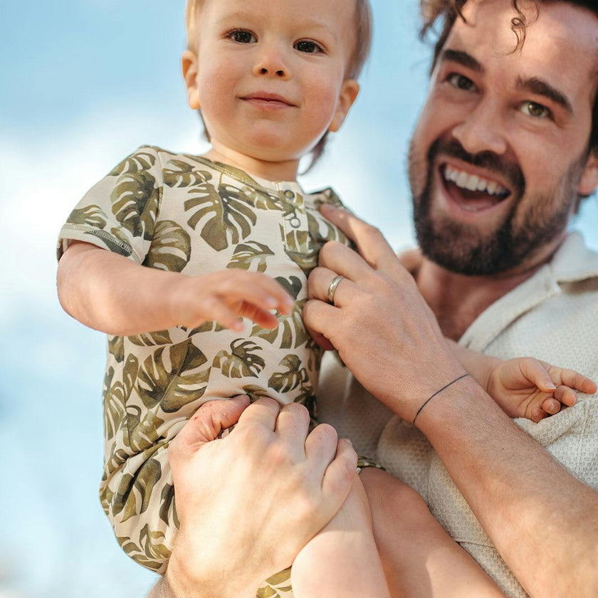 Island Leaf Cotton Stretch Shortall